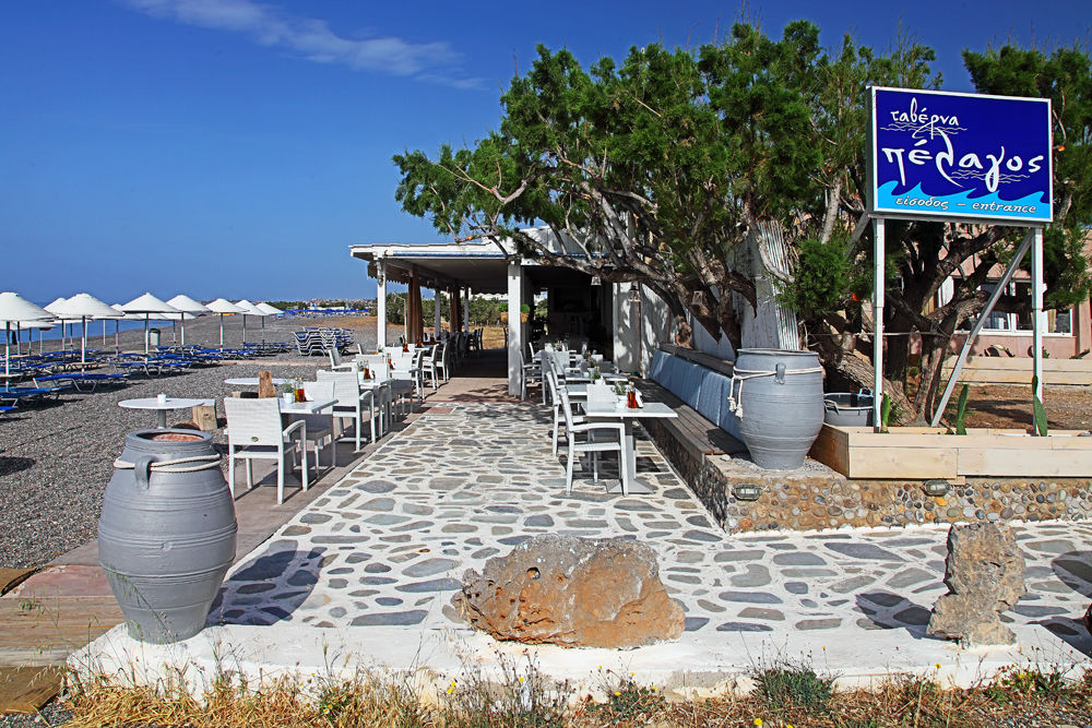 Coriva Beach Hotel & Bungalows Koutsounari Restaurant foto